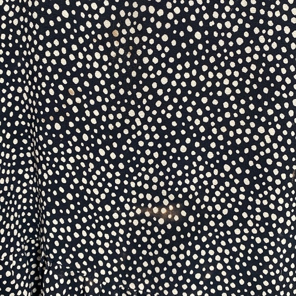 Zara The Helene dress SZ XXL mico dot Mini tiered Black/white puff sleeve FLAW - Picture 6 of 7